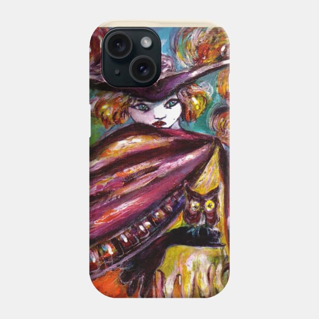 FAUST Mysterious Mask with Tricorn and Owl Phone Case by BulganLumini