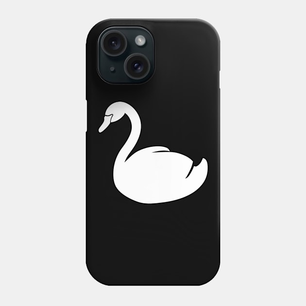 Swan Silhouette Phone Case by KC Happy Shop