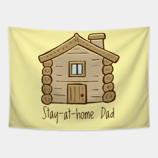 Stay-At-Home Dad, Log Cabin Tapestry