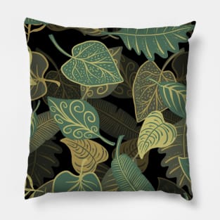 Leaf Pattern Pillow