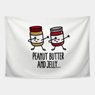 Dabbing dab peanut butter and jelly jar Tapestry