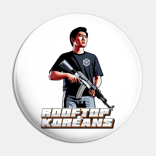 Rooftop Koreans Pin by Rawlifegraphic