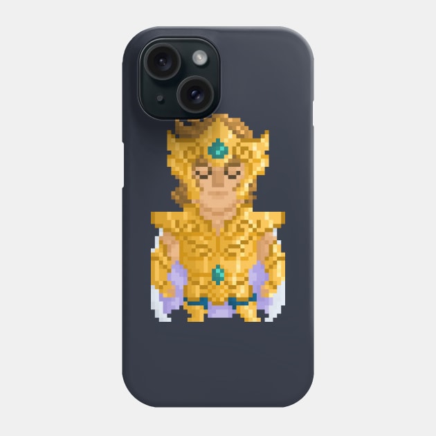 Pixel 8-bit Saint Seiya Leo Phone Case by YayPixel