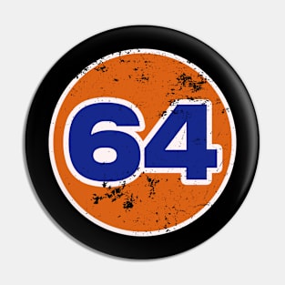 64 Vintage Number Pin