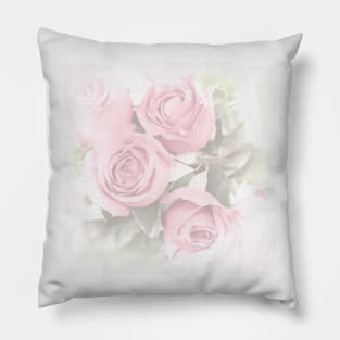 Floral Design With Pink Roses Pillow