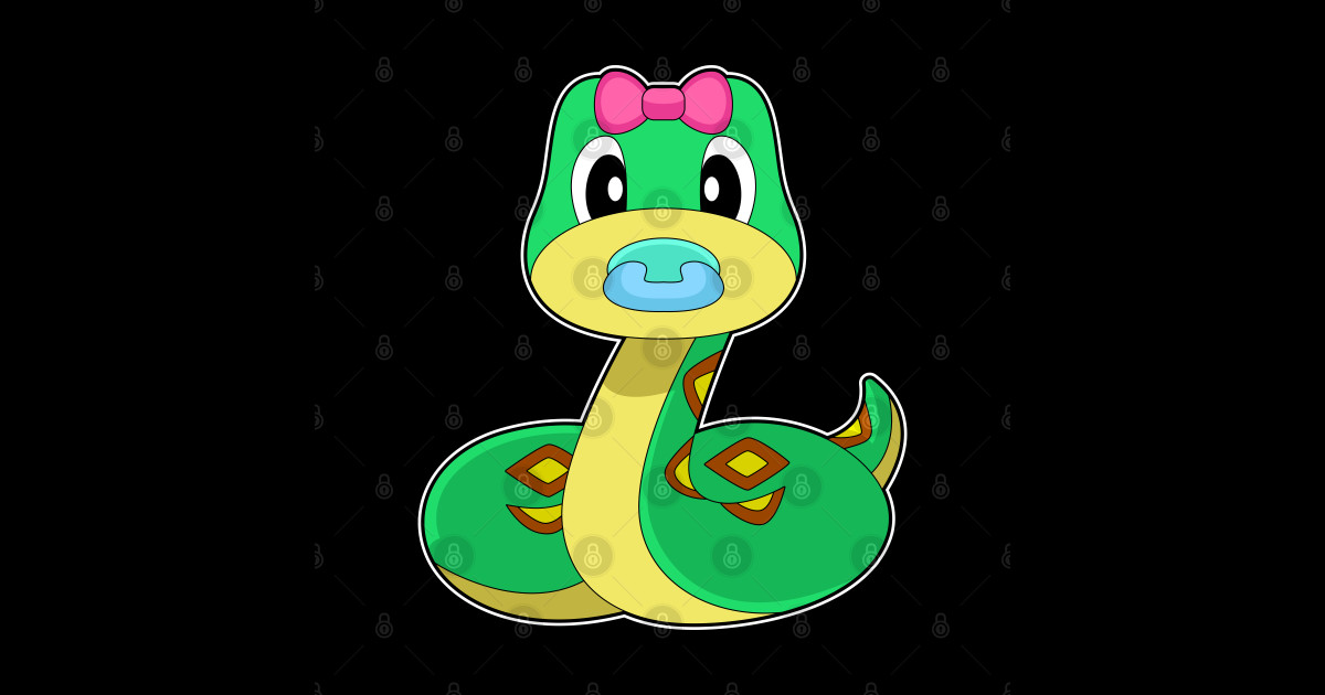 Snake Baby Pacifier - Snakes - Sticker | TeePublic