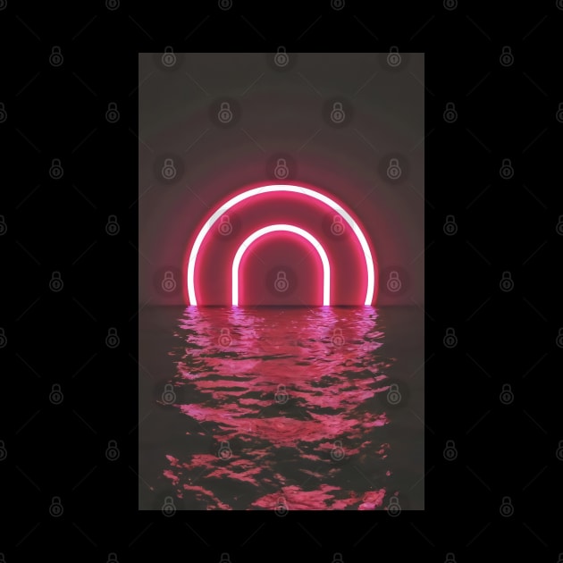 Vaporwave sea by Spaceboyishere