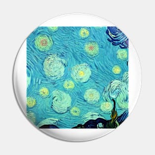Van Gogh Style Pattern Pin