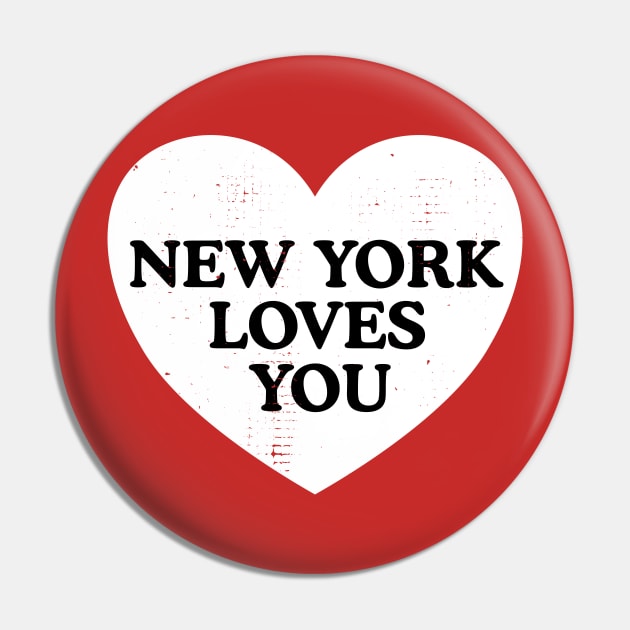 darklordpug New York Loves You Pin