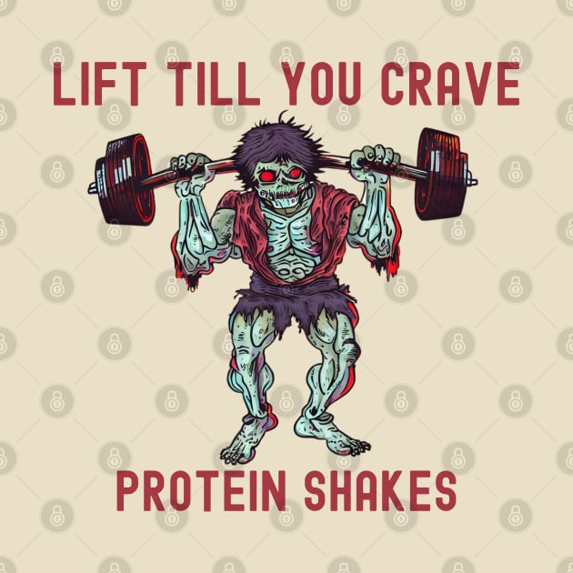 Protein shakes Zombie Apocalypse deadlift zombie gym motivation by Japanese Fever