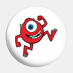 Red Monster Pin