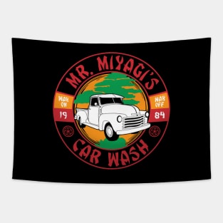 Mr. Miyagi's Car Wash Tapestry