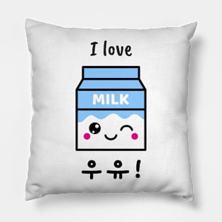 I Love 우유 Pillow