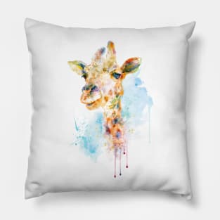 Colorful Giraffe Head Pillow