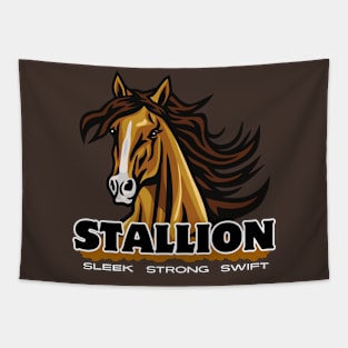 Stallion Majesty: Sleek, Strong, Swift Tapestry