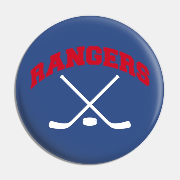 Rangers Hockey Small Logo Pin by CovpaTees