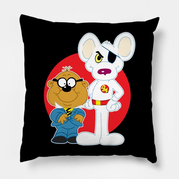 Danger Mouse Pillow by AlanSchell76