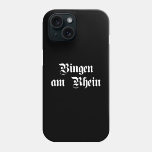 Bingen am Rhein written with gothic font Phone Case