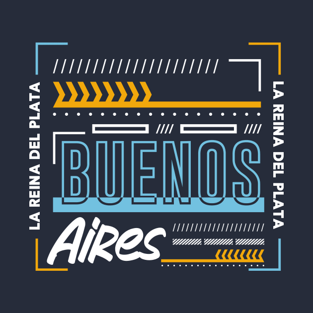 Retro Buenos Aires Argentina Word Art Argentine Pride by Now Boarding