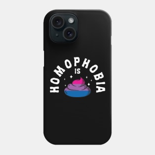 Homophobia Is Poop LGBT Funny Bi Pride Phone Case