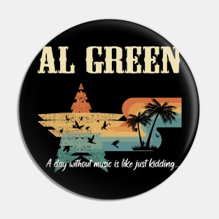 AL GREEN BAND Pin