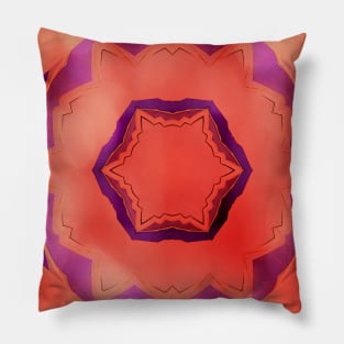 Bold mandala with bokeh Pillow