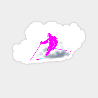 Ski Freerider Magnet