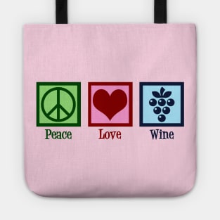 Peace Love Wine Tote