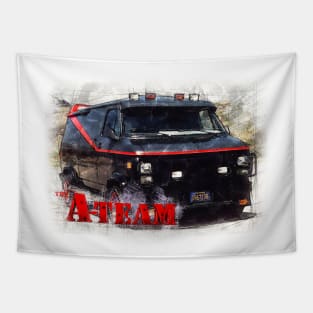 Sketchy A-Team Tapestry