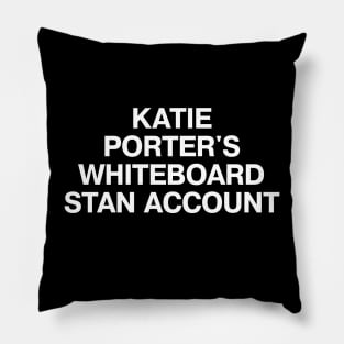 KATIE PORTER'S WHITEBOARD STAN ACCOUNT Pillow