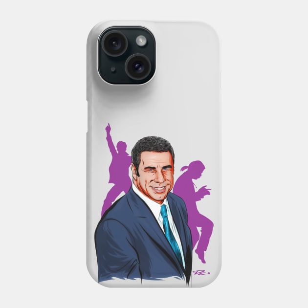 John Travolta - An illustration by Paul Cemmick Phone Case by PLAYDIGITAL2020