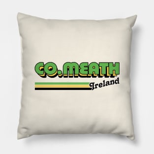 County Meath / Irish Retro County Pride Design Pillow