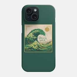 GREEN WAVE Phone Case