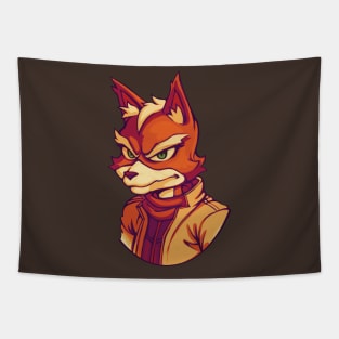 Cartoon Fox Tapestry