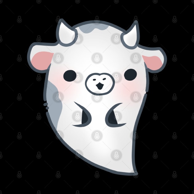 Friendly Ghost Cow by LinnsWorld