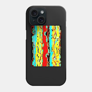 Bush Ants Abstract Digital Var 18 Further Abstracted Phone Case