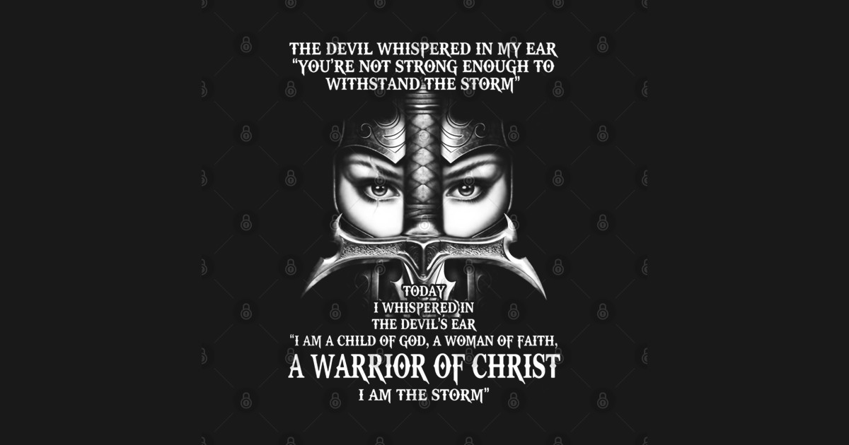 Download A Warrior Of Christ I Am The Storm - Christ - Sticker ...