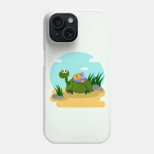 Turtle Auf dem Weg Phone Case