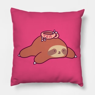 Tea Flower Sloth Pillow