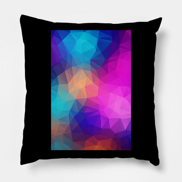 Multicolour Prismatic Pattern Lightweig Pillow by yearlyshutdown