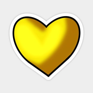 Yellow Heart Magnet