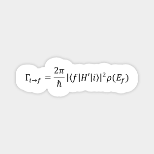 Fermi's golden rule of quantum perturbation theory Magnet