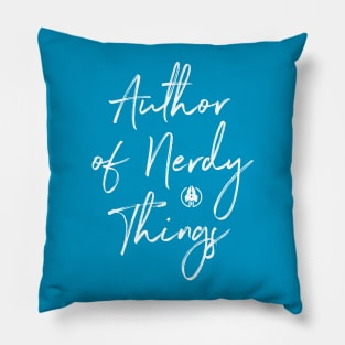 Author of Nerdy Things Pillow