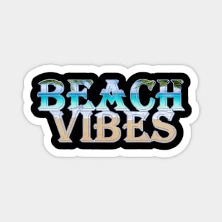 Beach Vibes Word Design Magnet