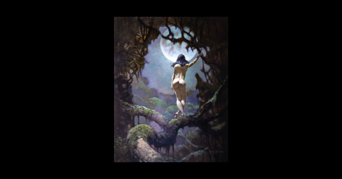 Frank Frazetta Fantastic Art Moons Rapture Magnet Teepublic 