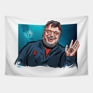 Guillermo del Toro - An illustration by Paul Cemmick Tapestry