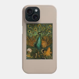 Pauw met kippen (1878–1910) by Theo van Hoytema. Phone Case