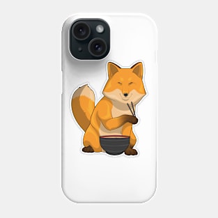 Fox Ramen Bowl Phone Case