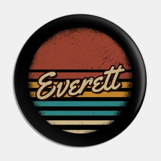 Everett Vintage Text Pin