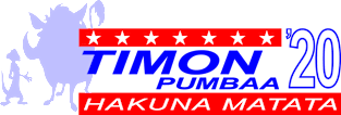 Timon & Pumbaa Presidential Campaign Magnet